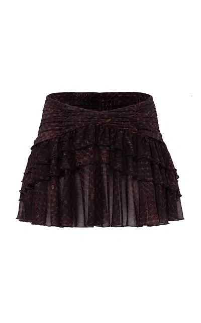 Siedres Kaia Ruffled Mini Skirt