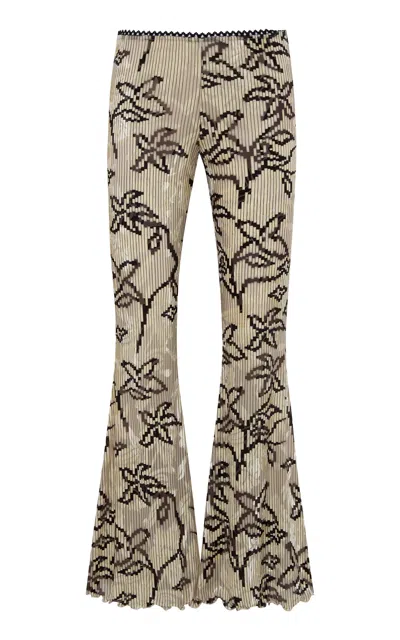 Siedres Jeslynn Floral Velvet Pants