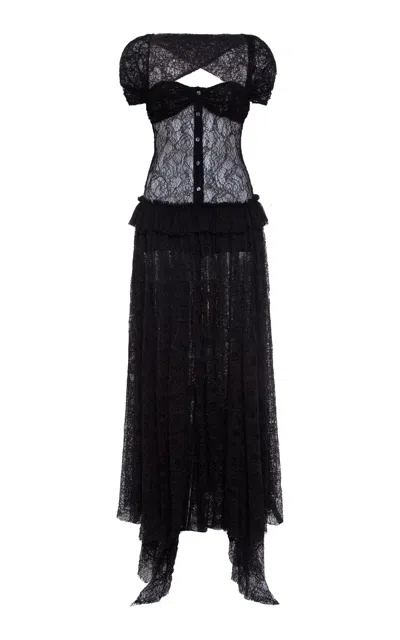 Siedres Florence Sheer Lace Maxi Dress