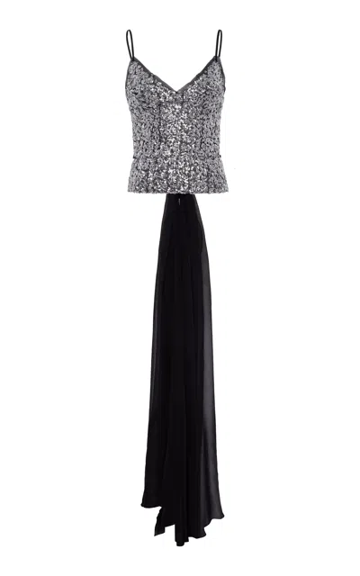 Siedres Zaya Sequined Chiffon Top