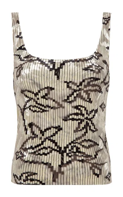 Siedres Cali Floral Velvet Top