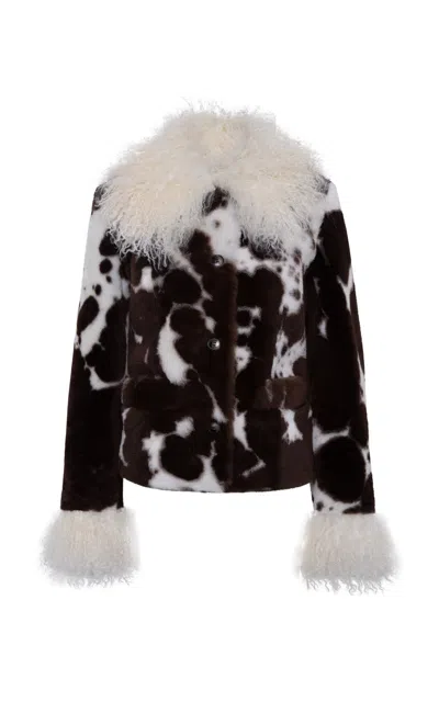 Siedres Ronch Fur Trimmed Leather Jacket
