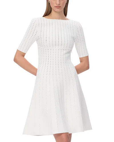 Herve Leger Donna Short-sleeved Dress In White