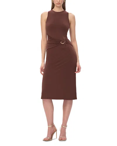 Herve Leger The Brooke Dress In Brown