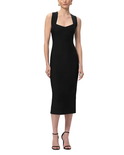 Herve Leger Halter X Back Midi Dress