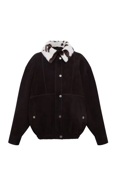 Siedres Bernie Oversized Leather Jacket