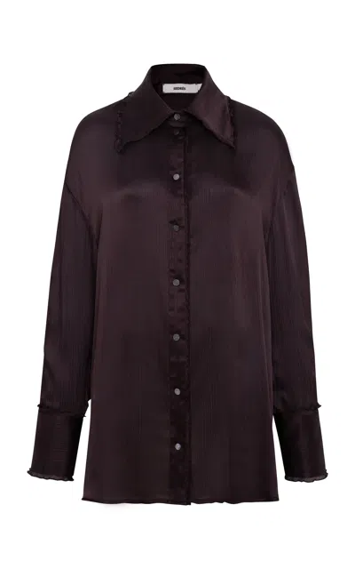 Siedres Rey Oversized Satin Top