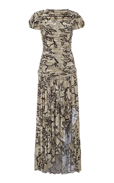 Siedres Adeline Gathered Velvet Dress