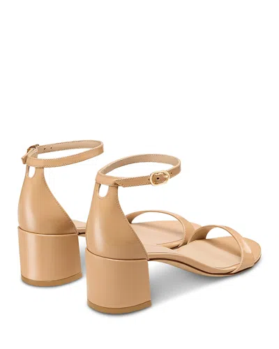 Stuart Weitzman Women's Nudist 50 Block Heel Sandals In Neutral