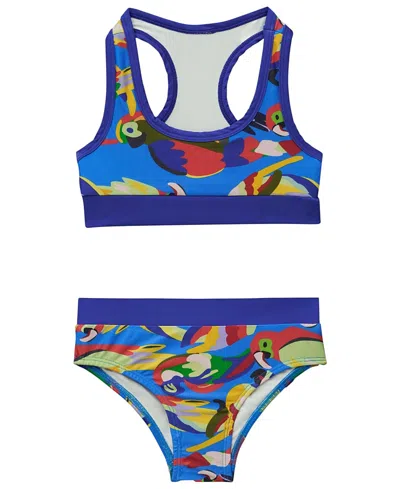 Roarsome Graphic-print Bikini Set In Blue