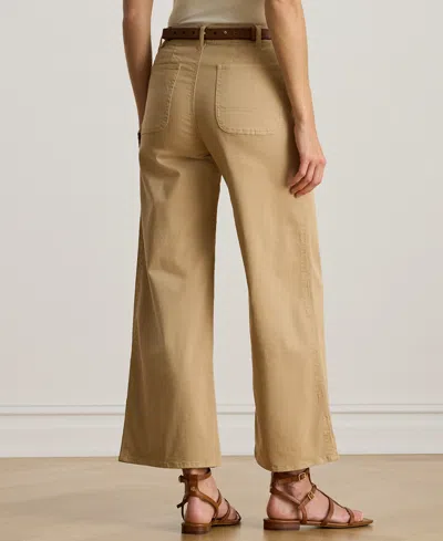 Ralph Lauren Petite Stretch Chino Wide-leg Cropped Pants
