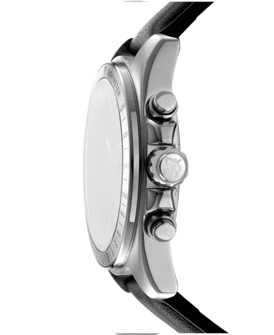 Dkny Men's Central Park Chronograph Black Leather Strap Watch, 42mm