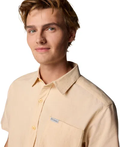 Columbia Men's Rapid Rivers Short Sleeve Shirt In Brown