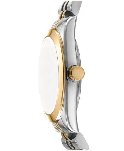 Dkny Women's Nolita Midi White Mop Dial Gold-two-tone Stainless Steel Bracelet Watch 32mm