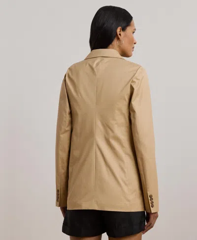 Ralph Lauren Women's Double-breasted Cotton Twill Blazer