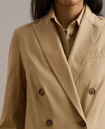 Ralph Lauren Women's Double-breasted Cotton Twill Blazer