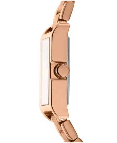 Dkny Women's Westside Midi Rose Gold-tone Stainless Steel Bracelet Watch, 34mm
