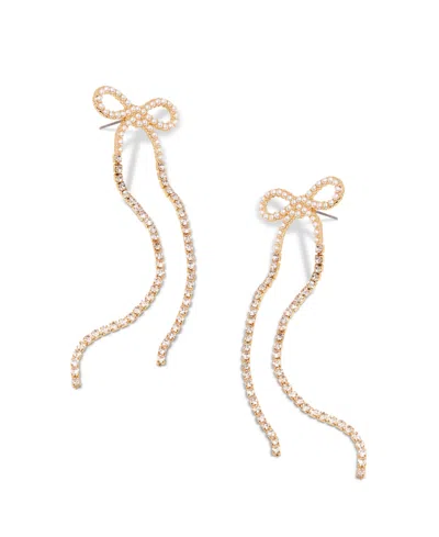 Brook & York Adeline Gold Plated Bow Statement Earrings