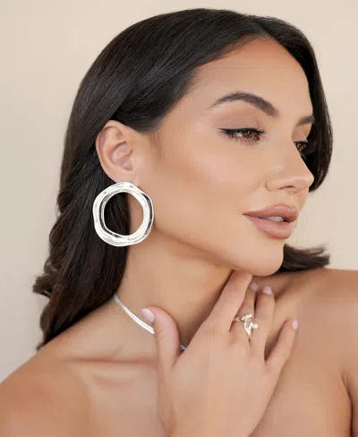 Ettika Open Circle Statement Earrings