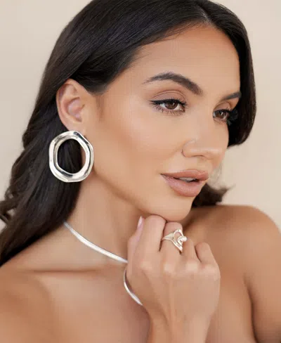 Ettika Open Circle Statement Earrings