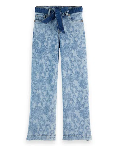 Scotch & Soda Girls' The Wave Wide Leg Jeans - Little Kid, Big Kid In Blue