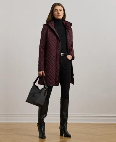 Macy's Lauren Ralph Lauren Women's Hooded Quilted Coat
