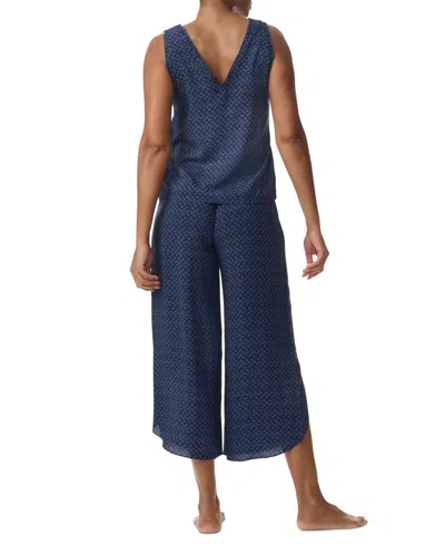 Tommy Hilfiger Women's Printed Cropped Pajama Set