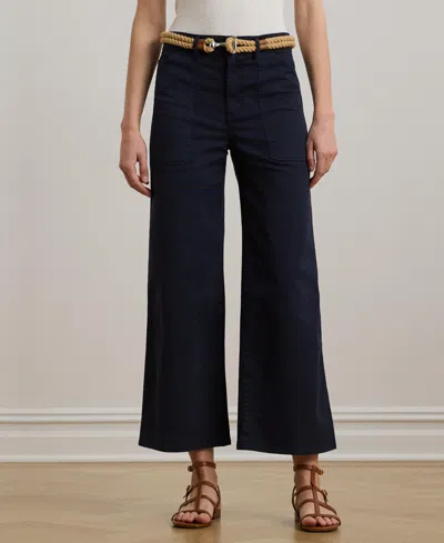 Ralph Lauren Petite Stretch Chino Wide-leg Cropped Pants