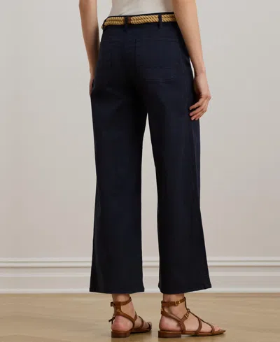 Ralph Lauren Petite Stretch Chino Wide-leg Cropped Pants