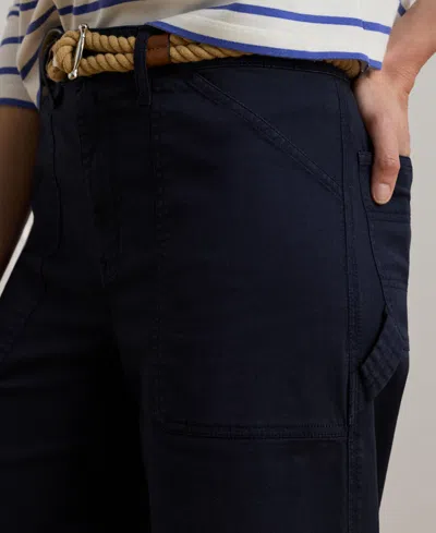 Ralph Lauren Petite Stretch Chino Wide-leg Cropped Pants
