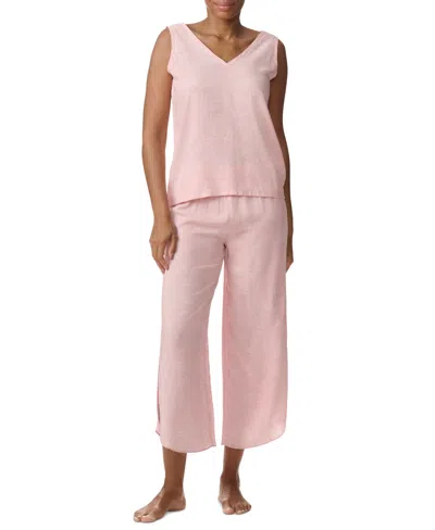 Tommy Hilfiger Women's Printed Cropped Pajama Set