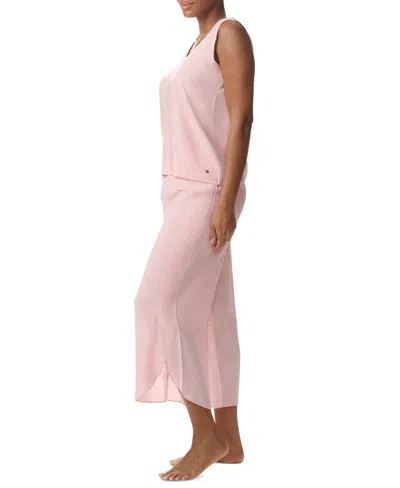 Tommy Hilfiger Women's Printed Cropped Pajama Set