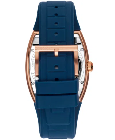 Dkny Men's Urban Automatic Dark Blue Silicone Strap Watch, 51mm