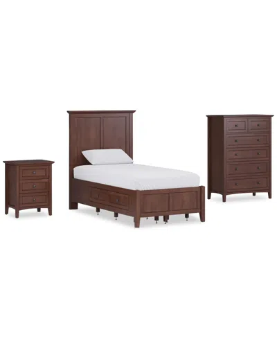 Macy's Hedworth Twin Storage 3-pc. Set (bed, Chest & Nightstand)