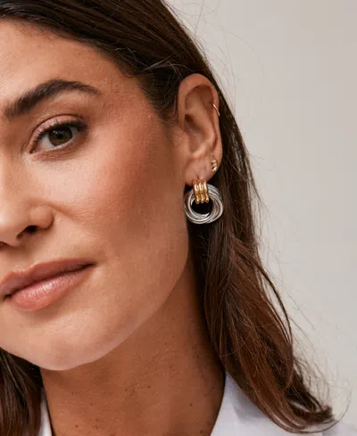 Brook & York Meg Knot Two-tone Stud Earrings