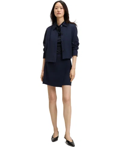 Hugo Boss Boss By  Women's Matte Fabric High-neck Top