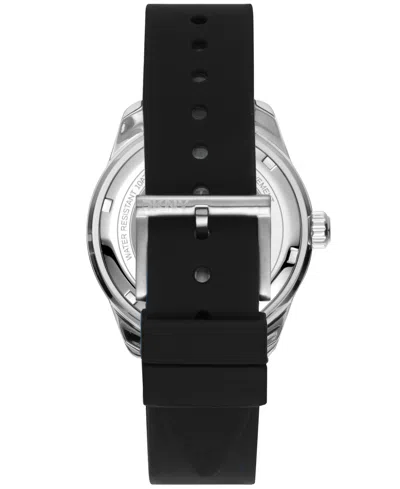 Dkny Men's Crosby Sport Black Silicone Strap Watch, 42mm