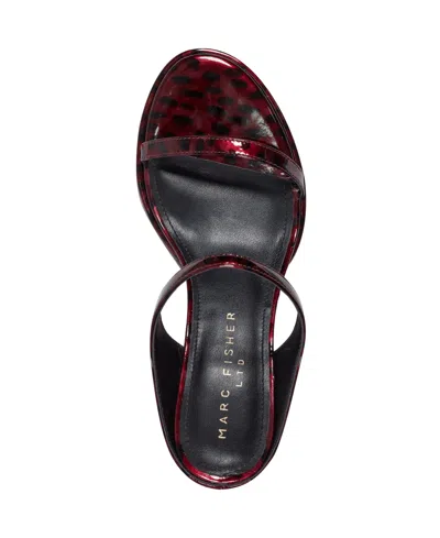 Marc Fisher Ltd Alonde Slide Sandal In Burgundy