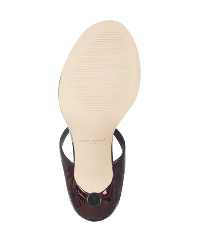 Marc Fisher Ltd Alonde Slide Sandal In Burgundy