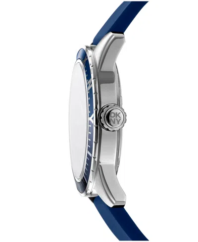 Dkny Men's Crosby Sport Blue Silicone Strap Watch, 42mm