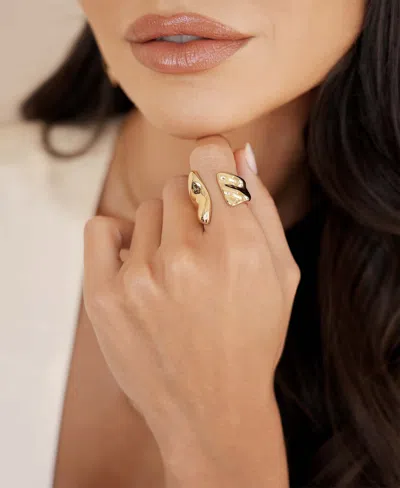 Ettika Liquid Lux 18k Yellow Gold Plated Ring
