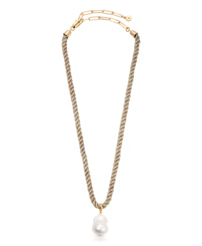 Ettika Freshwater Token Pendant Necklace In Gold