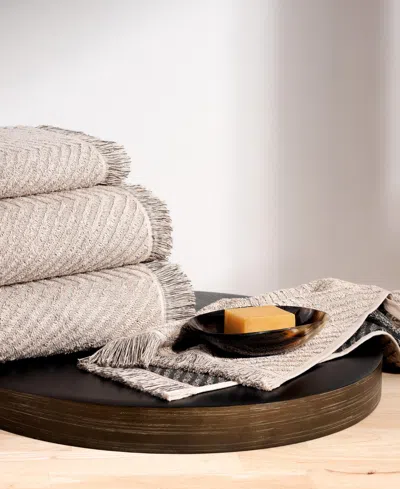 Dkny Herringbone Cotton 4-pc. Towel Set