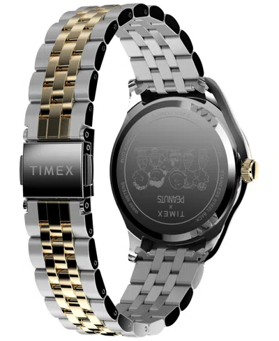 Timex Women's Quartz Analog Two-tone Stainless Steel Watch, 34mm In Neutral
