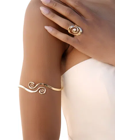 Ettika Intertwined Aura Swirl Arm Cuff