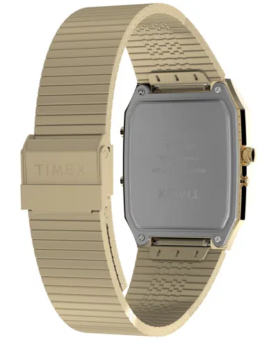Timex Men's Quartz Analog Digital Gold-tone Stainless Steel Watch, 33mm