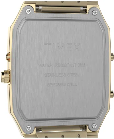 Timex Men's Quartz Analog Digital Gold-tone Stainless Steel Watch, 33mm