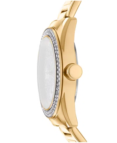 Dkny Women's Chambers Multi-function Chronograph Gold-tone Stainless Steel Bracelet Watch, 36mm