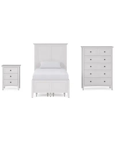 Macy's Hedworth Twin 3-pc. Set (bed, Chest & Nightstand) In White