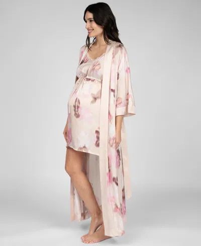 Seraphine Women's Maternity Woven Print Kimono